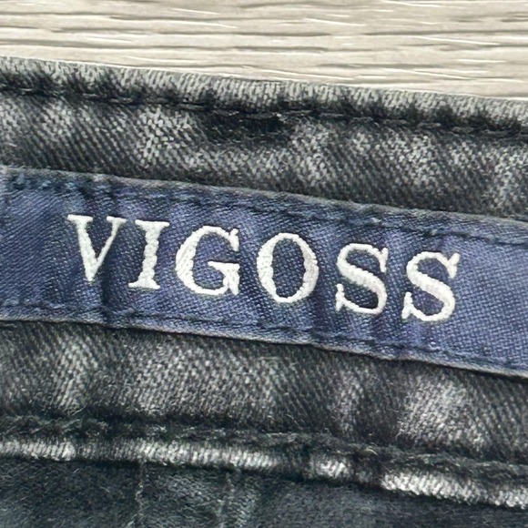 Vigoss Jeans Womens 28x29 Washed Black The Chelsea Skinny Stretch Denim Mid Rise - Picture 5 of 15